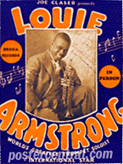 Louis Armstrong  concert poster